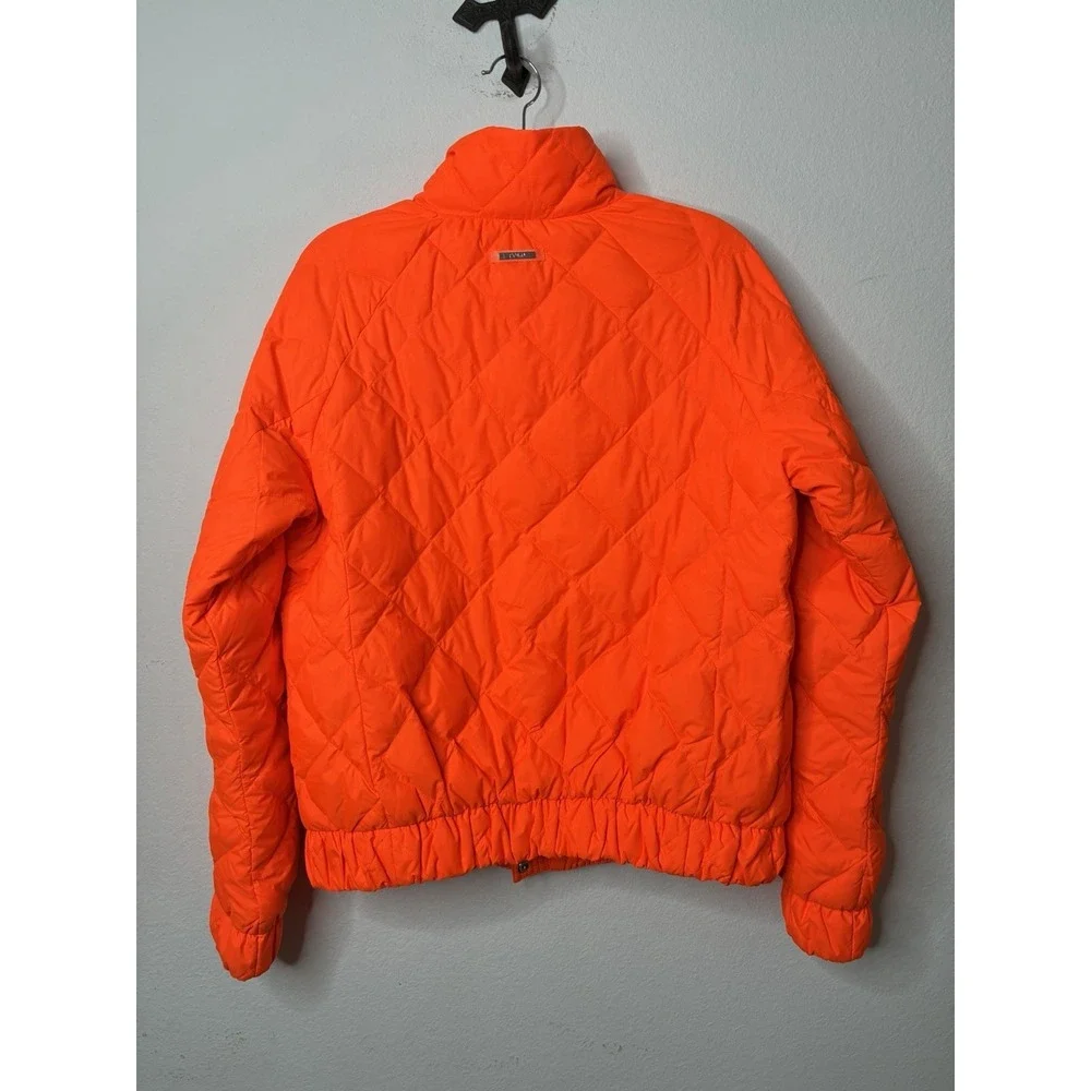 Polo Ralph Lauren Mens Performance Down Puffer Jacket Neon Orange Size Medium